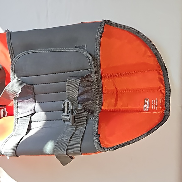 Outward Hound Granby Splash Life Jacket Size Medium Orange/Gray - Picture 6 of 11
